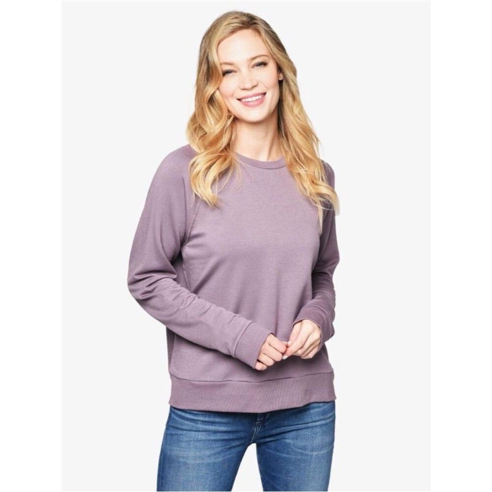 Beyond the Bump By Beyond Yoga Mauve Purple Crewneck Sweatshirt